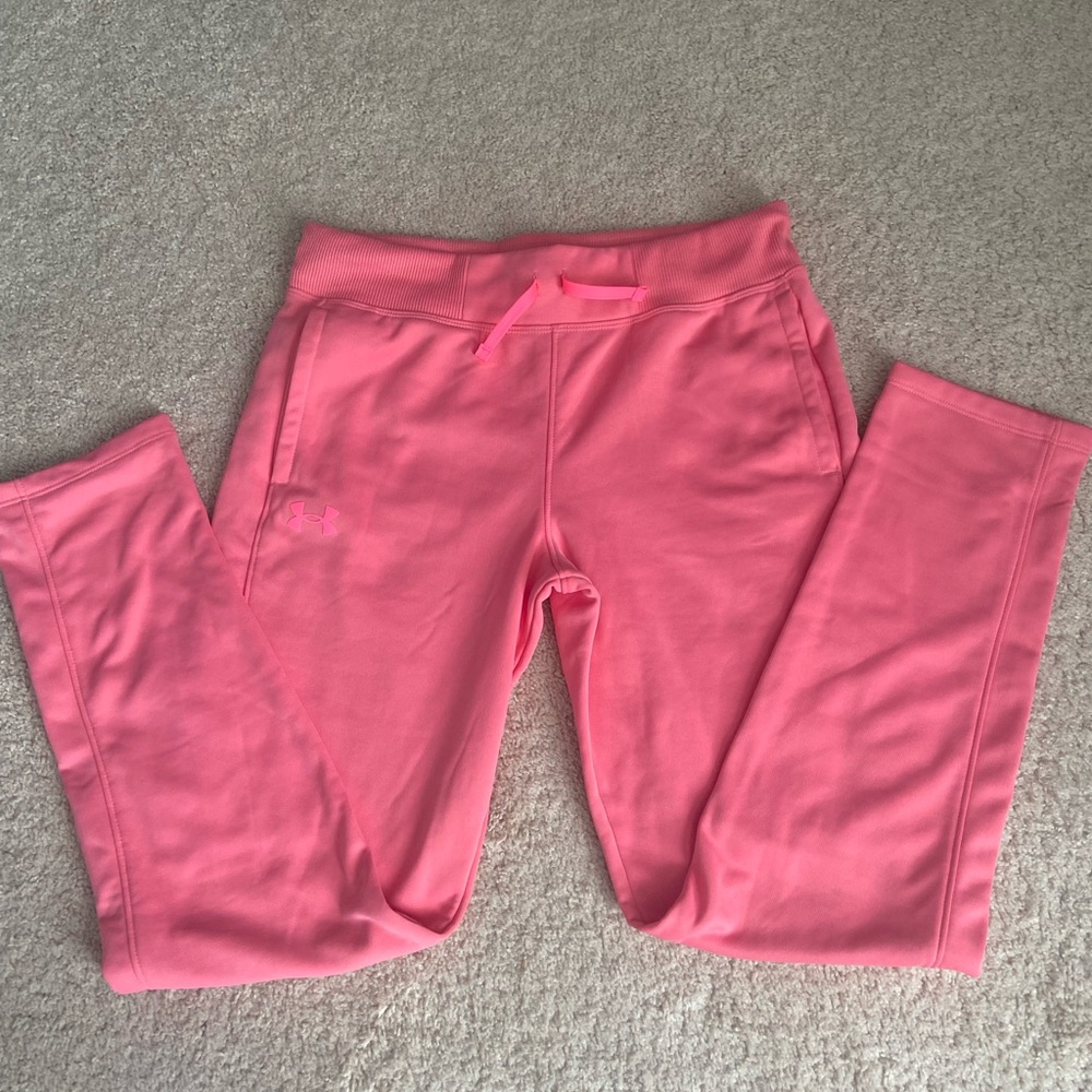 Pink under Armour sweatpants